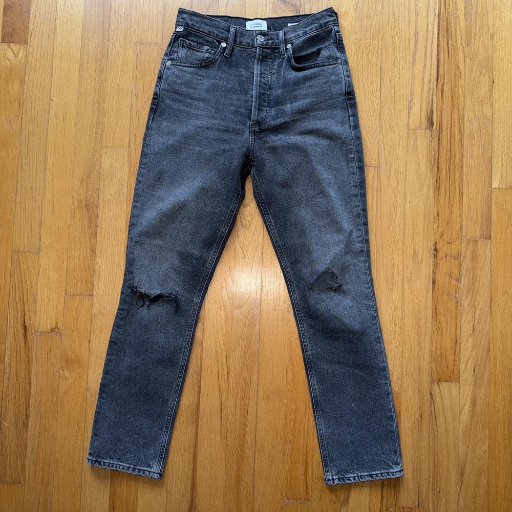 Citizens‎ Of Humanity Jeans 24 Jolene High Rise Button Fly Distressed Straight
